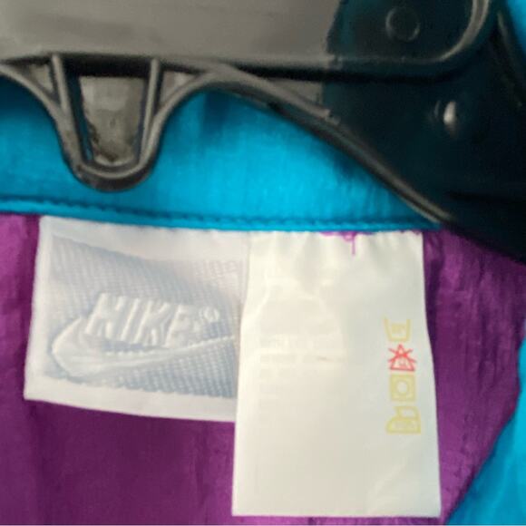 Vintage Nike Nylon Windbreaker size small Purple Blue - Picture 7 of 7